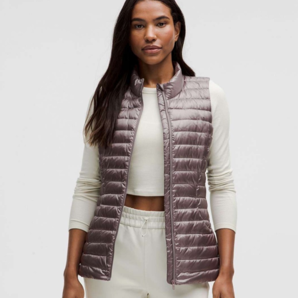 Lululemon Pack It Down Vest *Shine (Size 4) in Lunar Rock